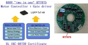 大聯大品佳推出基于richtek技術和產品的bldc馬達控制解決方案